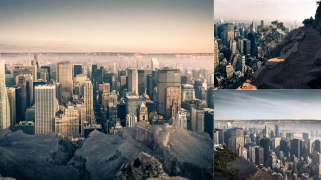 What Would Manhattan Look Like If It Was Inside The Grand Canyon?