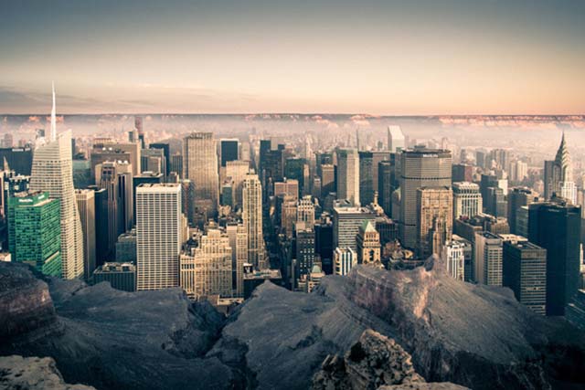 What Would Manhattan Look Like If It Was Inside The Grand Canyon?