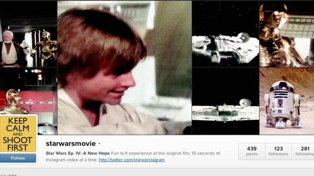 Some Brilliant Lunatic Is Posting All Of Star Wars To Instagram Video