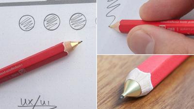 A Mechanical Wooden Pencil That Will Never Go Dull