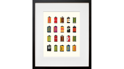 A Digital Print Of Vintage Film Canisters Is Paradoxically Adorable