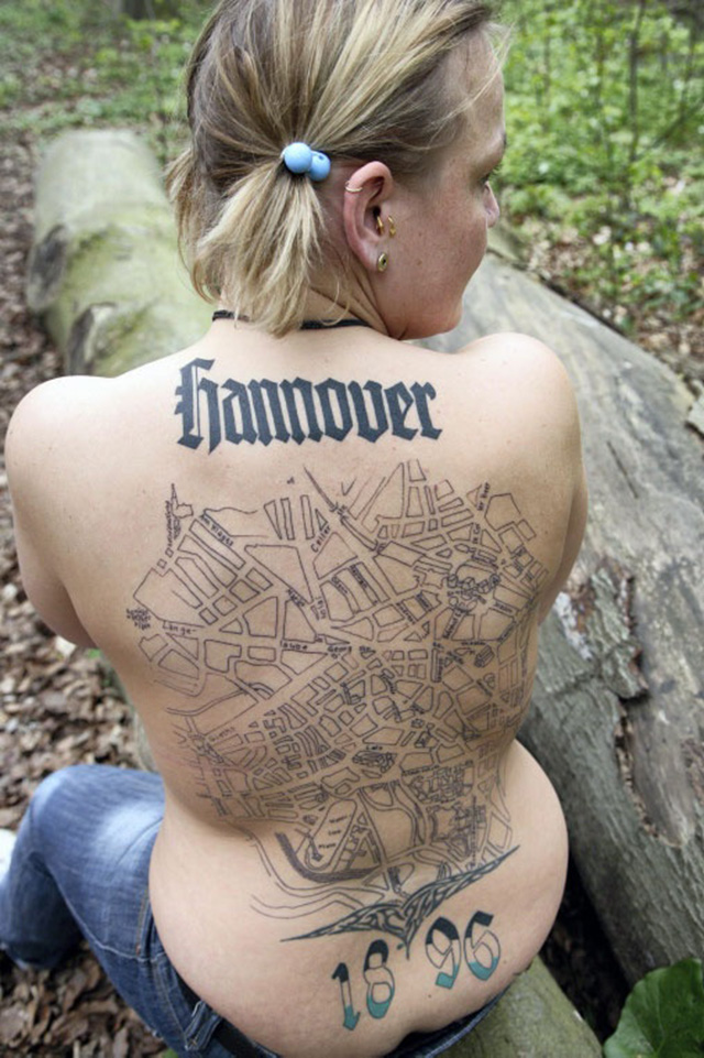 11 Map Tattoos That Pay Tribute To Cities And Their Systems