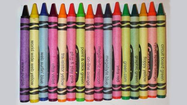 These Internet-Themed Crayons From The 1990s Are Hilariously Dated