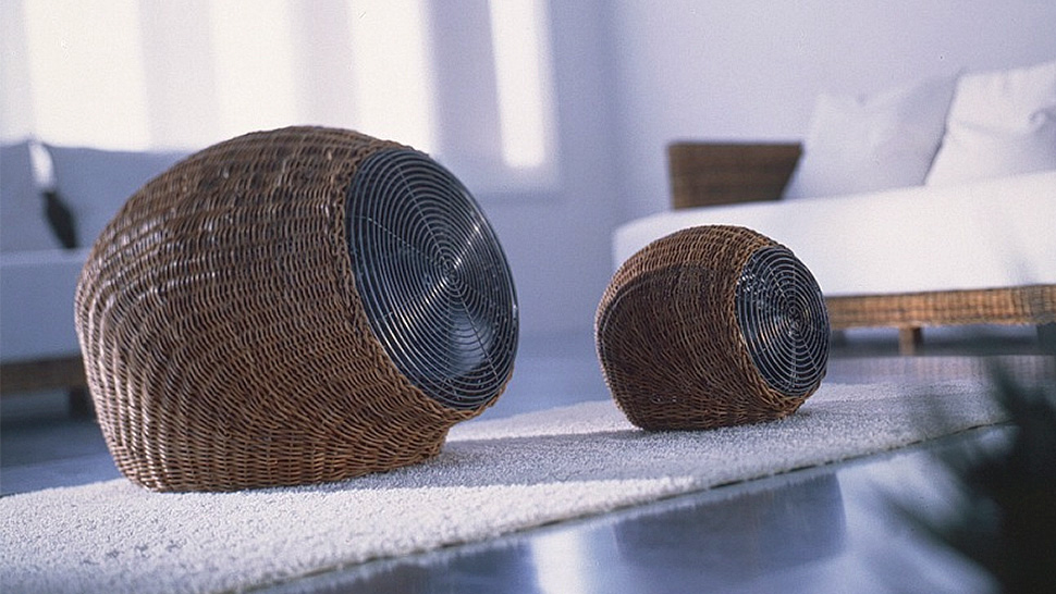 Inconspicuous Wicker Fan Blends In With Your Beach House Decor