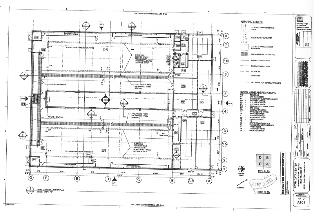 Check Out The Floor Plans For The NSA’s Huge New Data Centre
