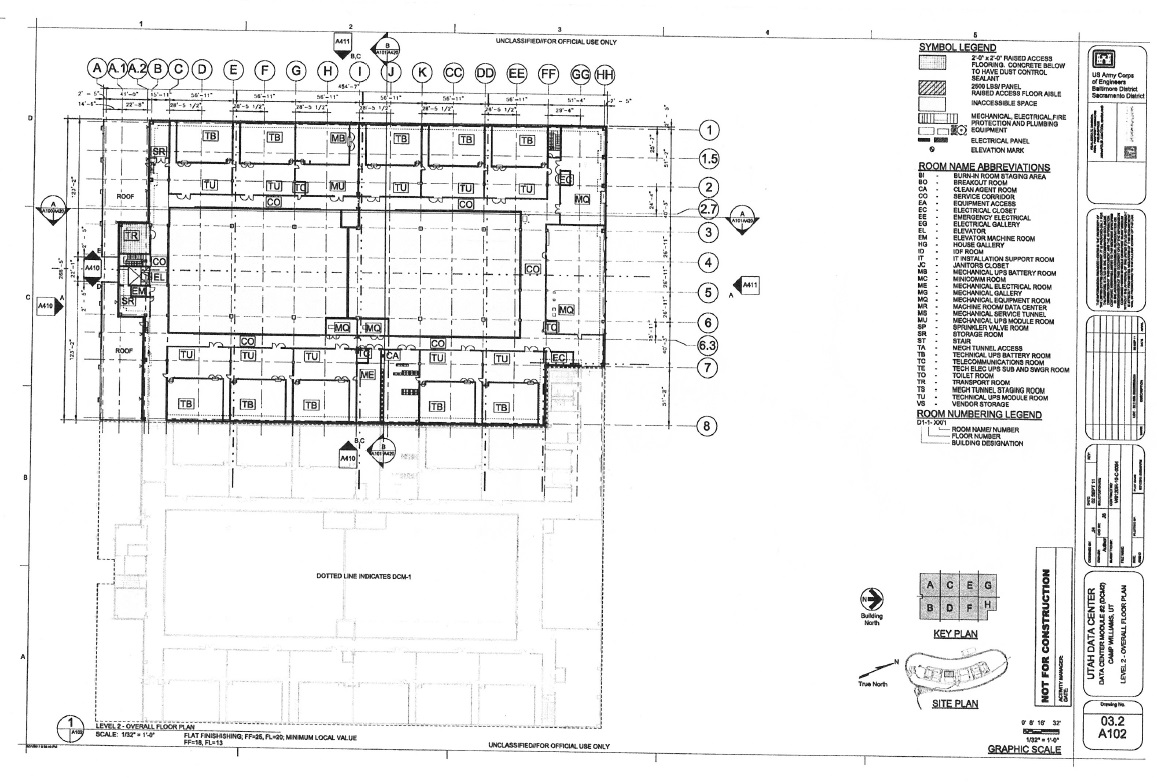 Check Out The Floor Plans For The NSA’s Huge New Data Centre
