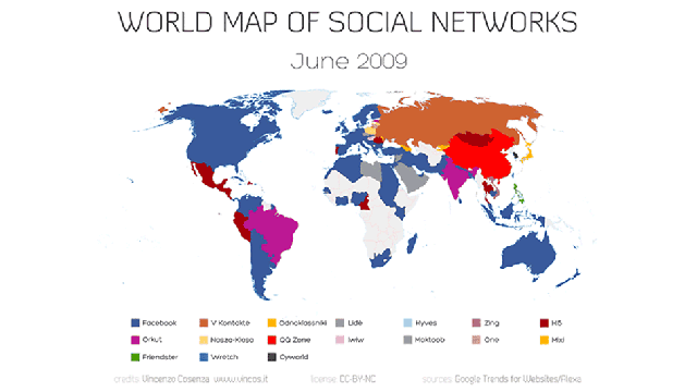 Facebook Is Creeping Towards Social Network World Domination