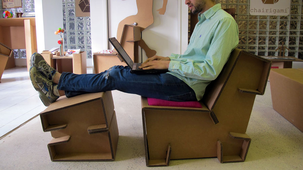 Refoldable Cardboard Furniture Makes It Cheap And Easy To Mosey On