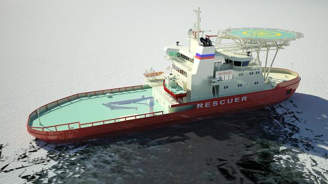 The First Icebreaking Ship That Drifts Sideways To Cut A Larger Path