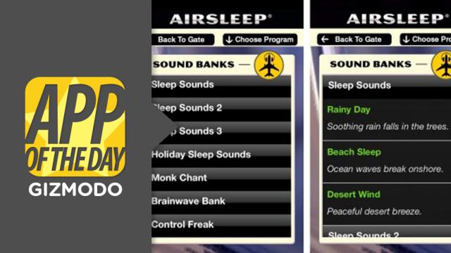 Airsleep For iOS: Drown Out Aeroplane Noise And Get Some Shut-Eye