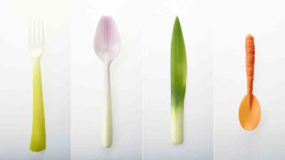 Biodegradable Cutlery Looks Like The Vegetables You’ll Eat WIth It