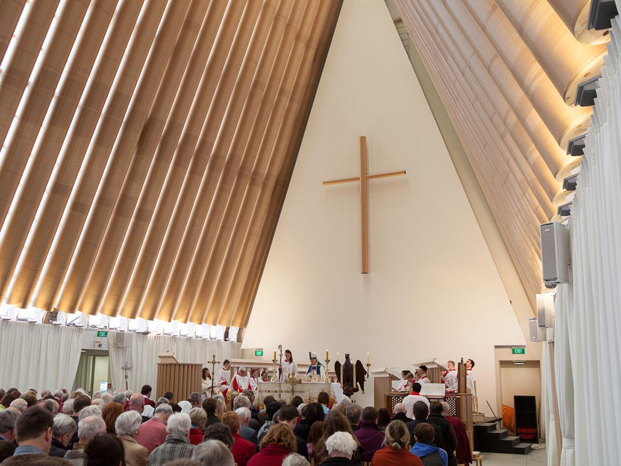 Inside The Cardboard Chapel That Replaced An Earthquake-Ruined New Zealand Church