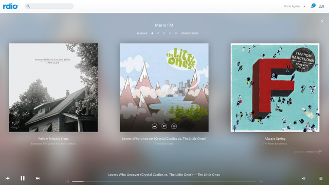 Rdio’s New Personalised Radio Automatically Plays Exactly What You Like