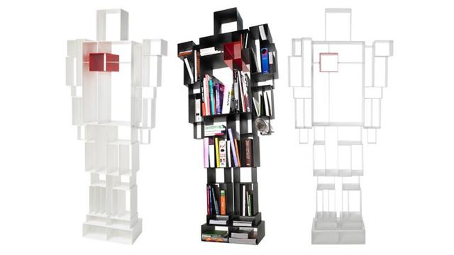 Robo-Bookshelf Demands Access To All Your Antiquated Media