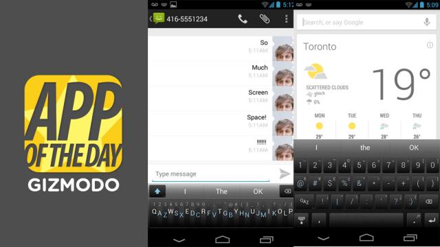 Minuum For Android: A Space-Saving Keyboard For Sloppy Typers