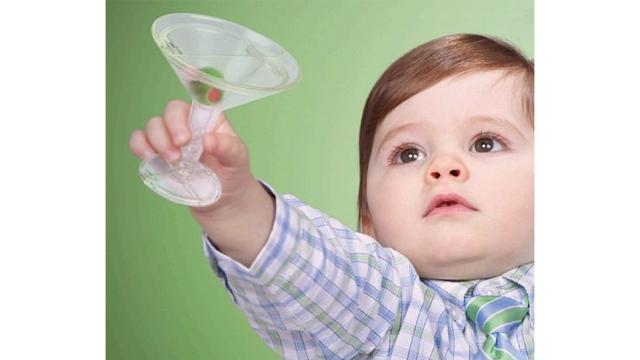 Let Your Child Relax With A Martini Glass Rattle After A Tough Playdate