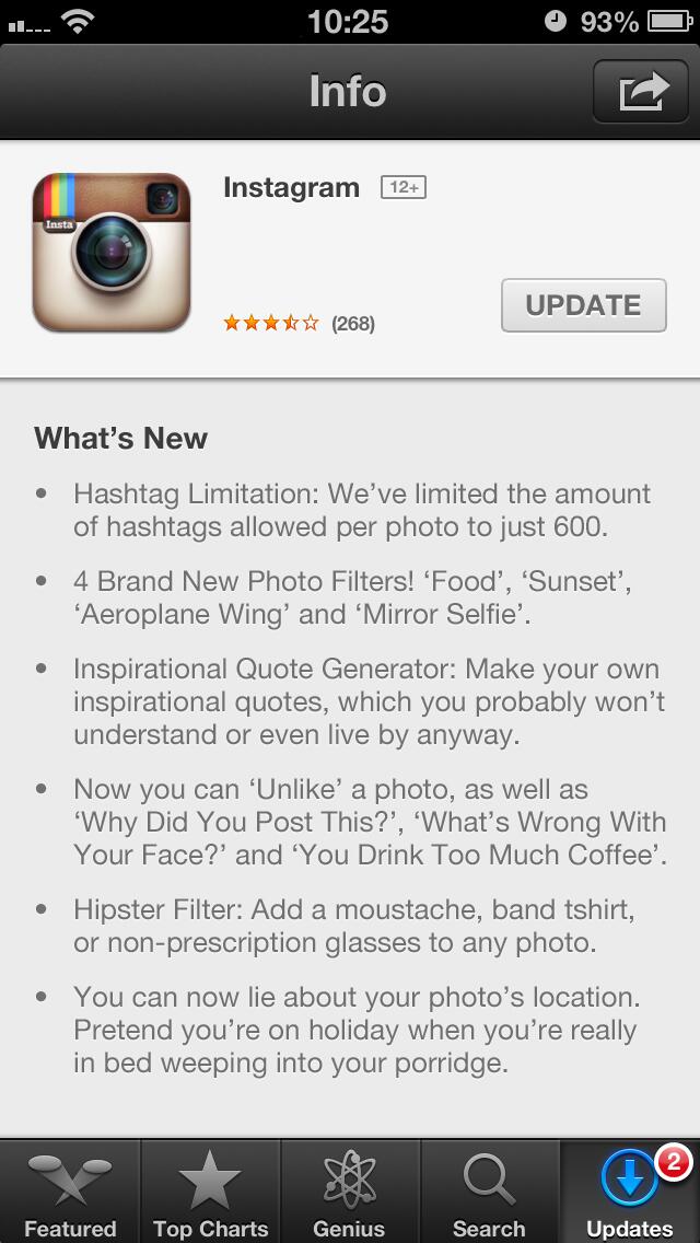 This Hashtag Limiting Instagram Update Should Totally Be Real
