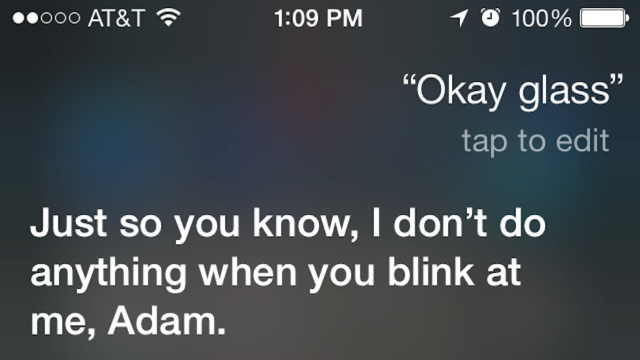 Siri Gets Sassy If You Ask Her About Google Glass