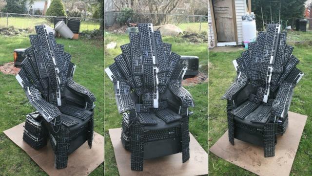 We Should All Fight For This Iron Throne Made From Computer Keyboards