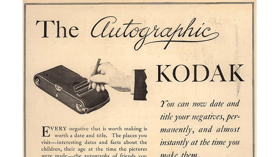 This Ancient Kodak Camera Let Photographers Sign Their Work