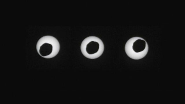 Curiosity Just Took The Sharpest Photos Of A Solar Eclipse On Mars Yet