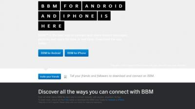 Blackberry’s BBM App Page Mistakenly Went Live, Here’s What It Said