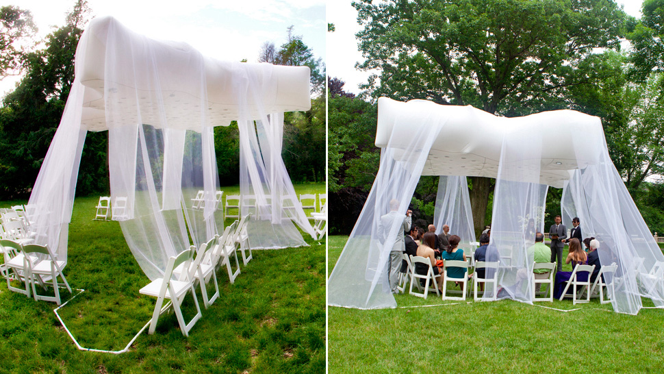 Would You Trust A Helium-Filled Floating Venue On Your Wedding Day?