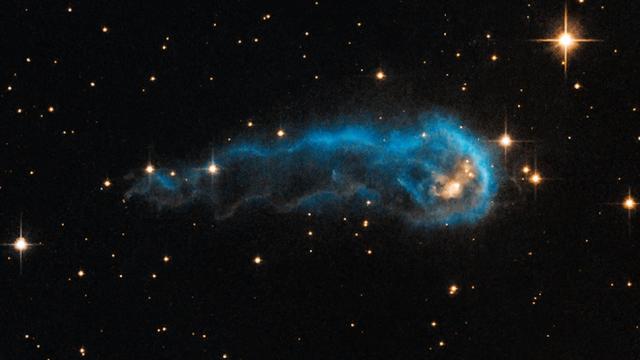 Hubble Captures Huge, Light-Year-Long Flaming Space Monster