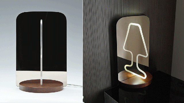 An Optical Illusion Makes This Flat-Pack Lamp Look Not So Flat