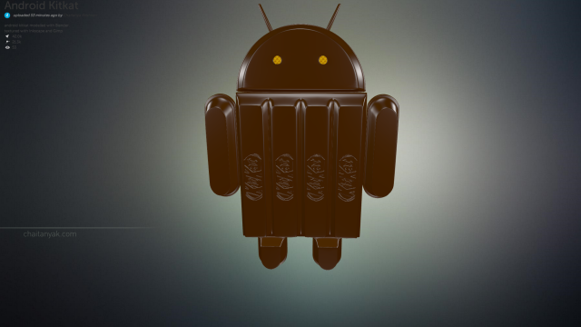 Some Brilliant Idiot Made The Android Kit Kat Logo In 3D And It’s Great