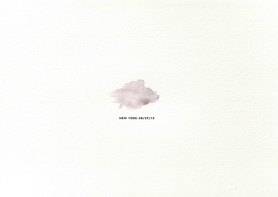 These Minimalist Watercolours Are Made From Real Drops Of Rain
