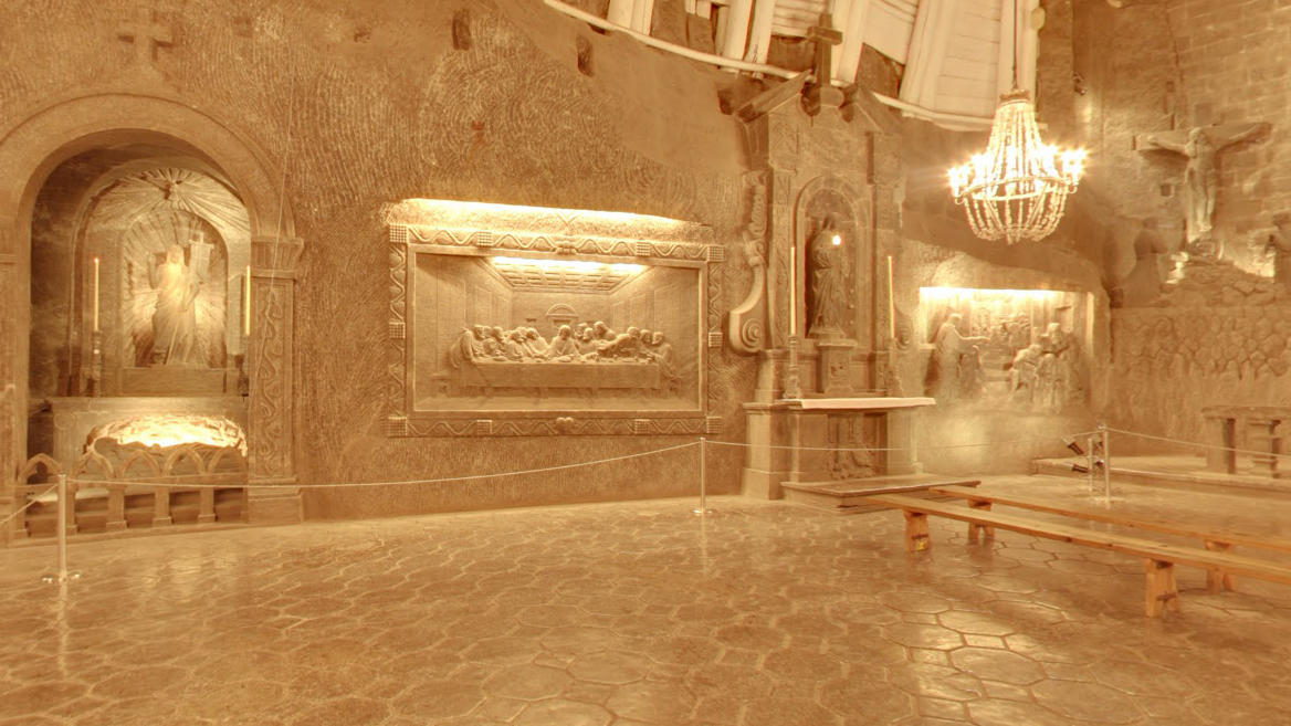 Take A Street View Tour Of An Underground Chapel Built Out Of Salt