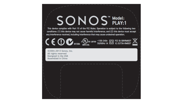 Will Sonos Play:1 Come With A Bookshelf Speaker?