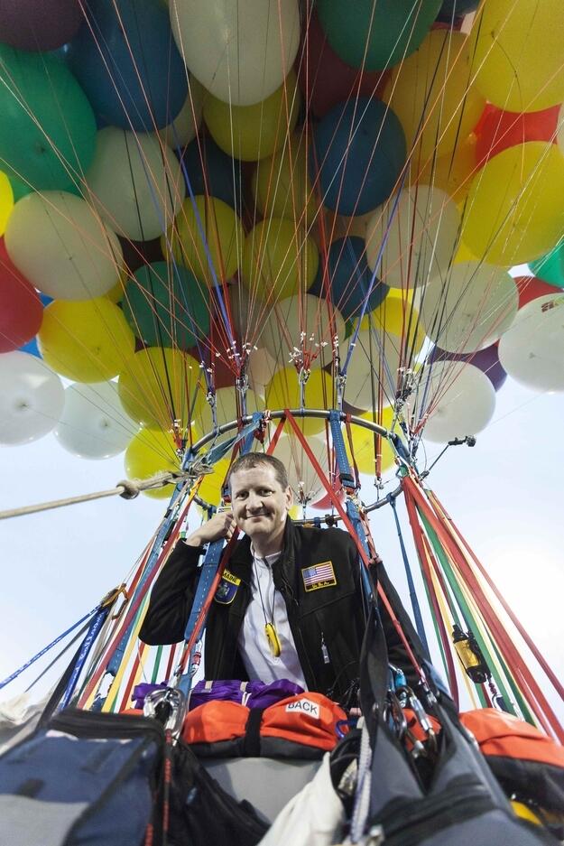 Meet The Man Attempting To Cross The Atlantic Using Only Balloons