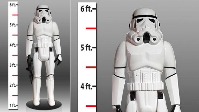 Life-Size. Stormtrooper. Action Figure.