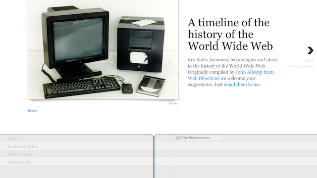 Learn The Complete History Of The Web With This Timeline
