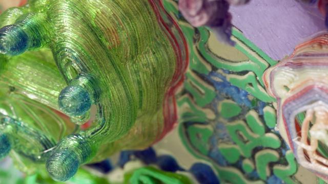 These Intricate Abstract Paintings Were Made With A 3D Printer