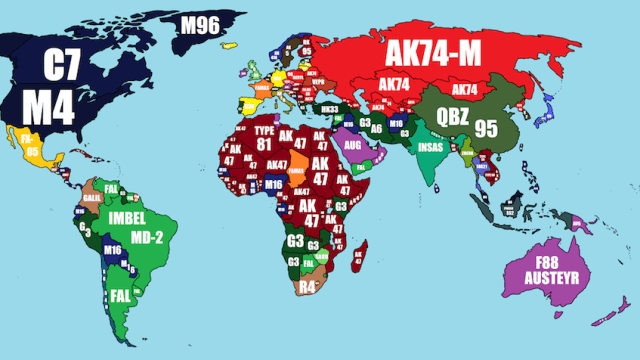 What The Military Issue Rifle Is In Each Country Of The World