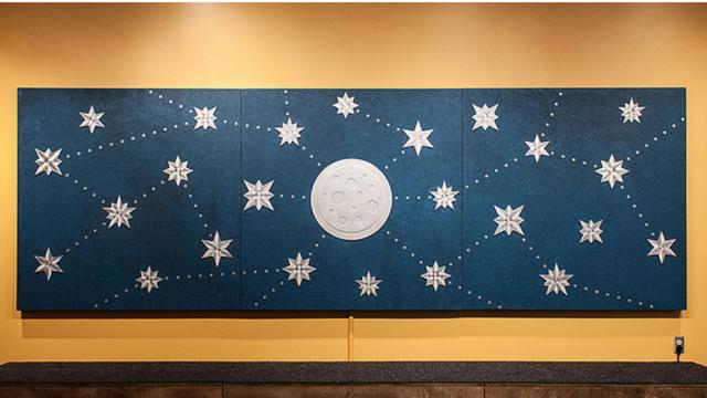 A Starry Mural That Hums When You Touch It