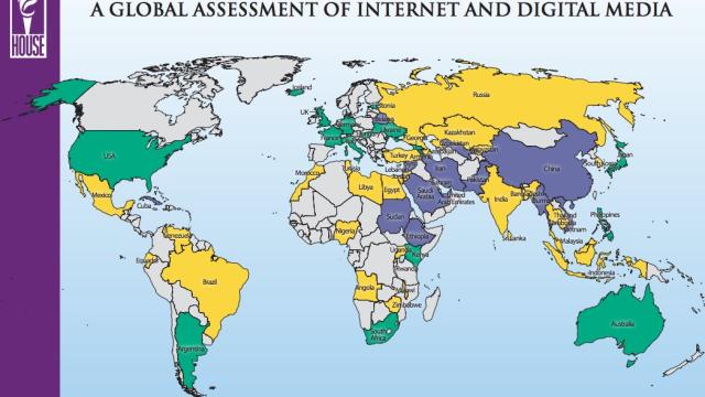 A Map Of Internet Freedom Around The World