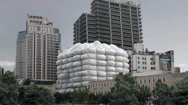 Would You Work In This Viewless Bubble Building?