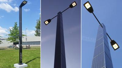 Self-Contained Solar-Powered Streetlights Stay Completely Off The Grid