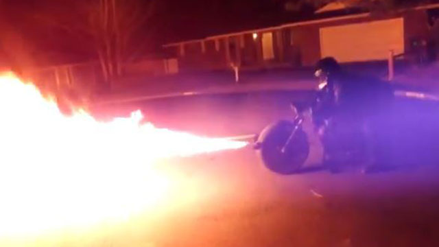 You Can Actually Buy This Electric Flame-Throwing Batpod