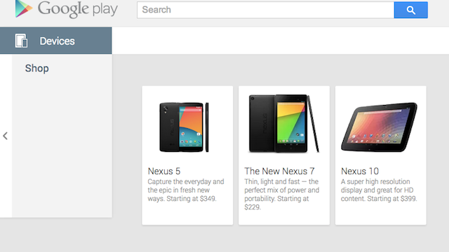 The Nexus 5 Accidentally Pops Up Early On Google Play For $350