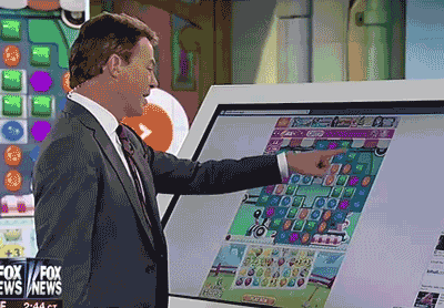 What’s Fox News Do With Its Absurd, Giant iPads? Play Candy Crush, Duh