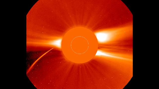 A Doomed Comet Hurdling Toward The Sun