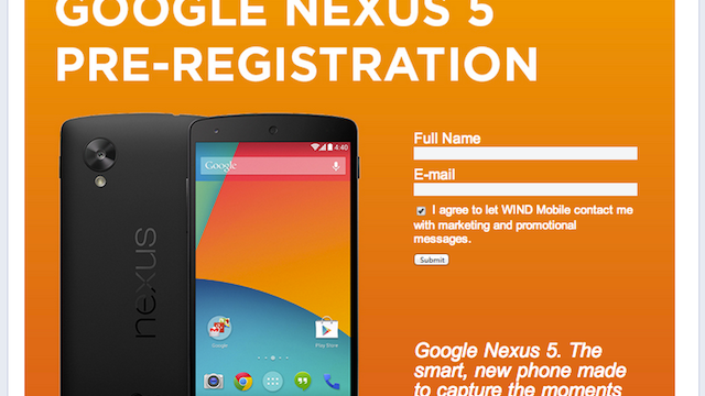 Nexus 5 Leaks Again For ‘Pre-Registration’ With A Full Spec List
