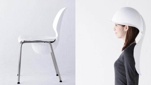 A Chair That Turns Into A Brain-Protecting Helmet During Earthquakes