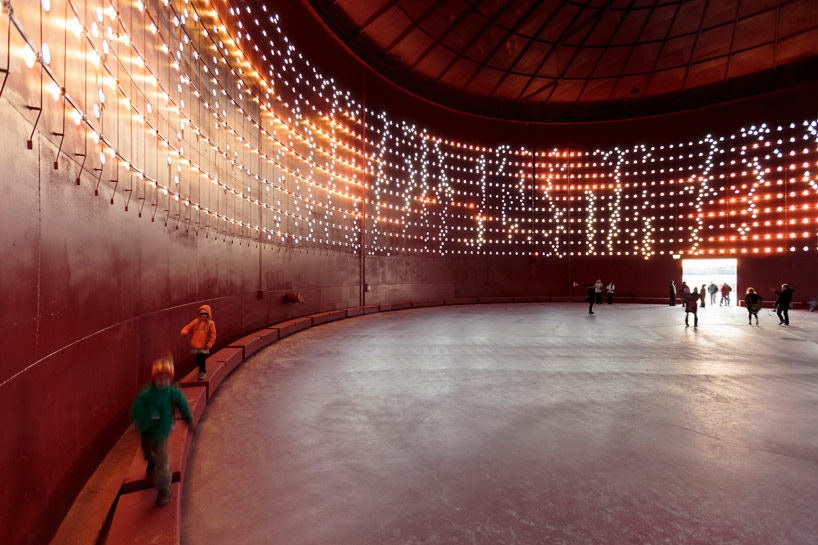 1250 LEDs Shimmer On The Surface Of This Abandoned Oil Tank