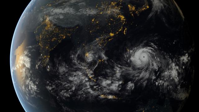Typhoon Haiyan Even Looks Terrifying From 35,400 Kilometres Away